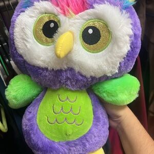 Colorful Plush Owl Toy